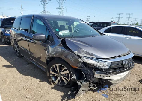 2021 Honda Odyssey Touring from USA, damaged, VIN 5FNRL6H8XMB030397